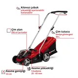 Einhell GE-CM 36/33 Li (2x2,5Ah) - Görsel 3