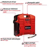 Einhell TE-AC 36/8 Li OF Set-Solo - Görsel 3