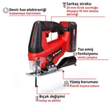 Einhell TC-JS 18/70 Li (1x2,5Ah) - Görsel 2