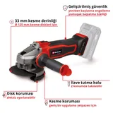 Einhell TE-AG 18/125-2 Li - Solo - Görsel 4