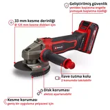 Einhell TE-AG 18/125-2 Li (1x4,0 Ah) - Görsel 4