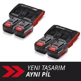Einhell 2x 4,0Ah &amp; Twincharger Kit 1 - Görsel 2