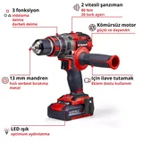 Einhell TP-CD 18/80 Li-i BL (2x2,0Ah) - Görsel 4