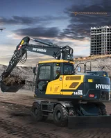 Hyundai HW140A Lastikli Ekskavatör - Görsel 2
