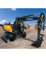 Hyundai HW180A Lastikli Ekskavatör - Görsel 2