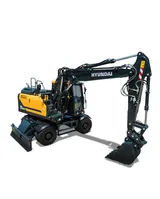 Hyundai HW180A Lastikli Ekskavatör - Görsel 5
