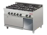 Arisco 6 Ocaklı Gazlı Kuzine 2/1 GN Fırın Ce Belgeli Profesyonel Kuzine GR932E - 2