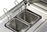 Arisco Elektrikli Makarna Haşlama Makinası Su Doldurma Vanası Tahliyeli 2x14 Lt Kapasite Profesyonel 4 Sepetli EMH606 - 2