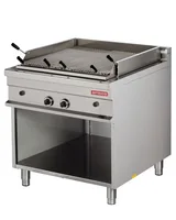 Arisco Lavataşlı 90 lık Gazlı Profesyonel Izgara Ce Belgeli Alt Açık Dolaplı GGL921 / Lava Char Grill / Gas - 2