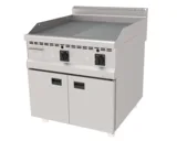 Atalay Gazlı Izgara Yarı Oluklu Yarı Düz Yüzey Alt Dolaplı 80x90x85 AGI-890-ND - 2