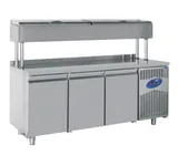 CSA 3 Kapılı Make Up Buzdolabı Yükseltilmiş 474 Litre 188x70x137 Cm CS.TEZ.3.700.YM - 2