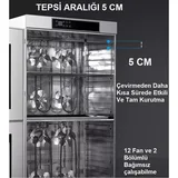 Dalle 28 Büyük Tepsili Endüstriyel Çelik Meyve Kurutma Makinesi LT-195 - 5