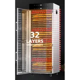 Dalle 32 Tepsili Çift Katmanlı Krom Gıda Kurutma Makinesi Dijital SS-32H - 3
