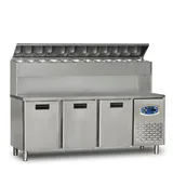 Dampak 3 Kapılı Pizza Hazırlık Buzdolabı, Yüksek Model  200x70x133 cm 22TBF3S-PY70 - 2