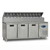 Dampak 3 Kapılı Pizza Hazırlık Dolabı 22TBF3S-PA70  200x70x109 - 2