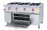 DRN 3 Lü Kuzine 3 Ocak 1 Fırın Gazlı ve Lpg Li 150x64x85 Cm DRNKU-1560 - 2