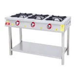 DRN 3 Lü Taban Raflı Ocak Gazlı ve Lpg Li 120x49x85 Cm DRNLOA-3 - 2