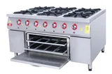 DRN 6 Lı Kuzine 6 Ocak 1 Fırın Gazlı ve Lpg Li 150x104x85 Cm DRNKU-1510 - 2