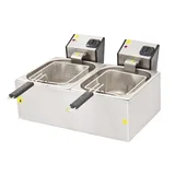 DRN Elektrikli Fritöz 8+8 Litre Ekonomik 71x44x30 cm DRNFRTE-88 - 2