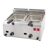 DRN Gazlı 8+8 Litre Fritöz Ekonomik 66x54x37 cm DRNFRTG-88 - 2