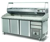 Empero Hamur Hazırlık Dolabı 3 Kapılı Granit Tablalı Saladbarlı EMP.210.80.02 - 2