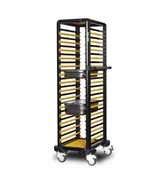 Gastrolley Küvet Taşıma Arabası 29 Raflı Etrafı Açık 53x71x174 G.GN.150.S.1 - 2