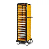Gastrolley Tepsi Taşıma Arabası 15 Raflı 2 Yanı+Arka Kapalı 57x71x174 G.ST.150.S.3 - 2