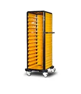 Gastrolley Tepsi Taşıma Arabası 15 Raflı 2 Yanı+Arka Kapalı 57x71x174 G.ST.150.S.3 - 3