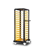 Gastrolley Tepsi Taşıma Arabası 15 Raflı Etrafı Açık 57x71x174 G.ST.150.S.1 - 3