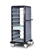 Gastrolley Termo Tepsi Taşıma Arabası 9 Raflı Etrafı Açık 57x71x149 G.TT.09.S.1 - 3