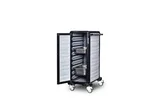 Gastrolley Termo Tepsi Taşıma Arabası 9 Raflı İki Yanı Kapalı+ Arka Kapalı+Kapılı 57x75x149 G.TT.09.S.4 - 2
