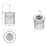 GastroTime Çikolata Çeşmesi Yuvarlak  GT-12Y - 2