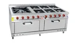 Himaksan 6 Lı Kuzine 6 Ocak 2 Fırın 60x60 Kazan Ocaklı Gazlı ve Lpg Li 200X100X85 Cm HMK-KZG 2016 - 2
