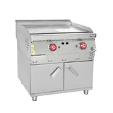 Himaksan Dolaplı Gazlı Pleyt Izgara Yarı Oluklu 80x70x85 cm HMK-DIGN 878 - 2