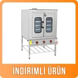 Himaksan Çift Kapılı Pasta Börek Fırını Gazlı ve Lpg Li 100x100x160 Cm HMK-PB 1010 - 2