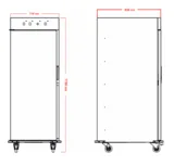 İnoxclass Elektrikli Sıcak Banket Arabası ICB-15 - 3