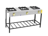 İnoxmaster 3 Lü Lokanta Ocağı Yüksek Ayak Gazlı ve Lpg Li 139x45x70 Cm İMR-LKY-3 - 2