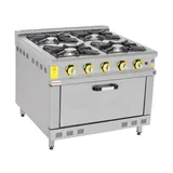 İnoxmaster 4 Lü Kuzine Gazlı ve Lpg Li 100x100x85 Cm İMR-KOG-1010 - 2