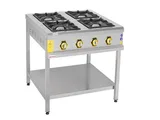 İnoxmaster 4 Lü Taban Raflı Ocak Gazlı ve Lpg Li 90x90x85 Cm İMR-TBOG-9090 - 2
