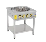 İnoxmaster Taban Raflı Motorlu Börek Ocağı Gazlı ve Lpg Li 70x70x85 Cm İMR-TBBROG-1 - 2