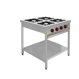 CSA 4 Lü Taban Raflı Ocak Gazlı ve Lpg Li Ce Belgeli 90x90x85 cm KRCS.TROG.990.CE - 2
