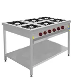 CSA 6 lı Taban Raflı Ocak Gazlı ve Lpg Li Ce Belgeli 150x100x85 cm KRCS.TROG.1510.CE - 2
