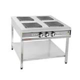 CSA 4 Lü Taban Raflı Ocak 90x90x85 cm Elektrikli KRCS.TROE.990 - 2