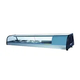 Ndustrio Soğutmalı Set Üstü Saladbar GN 1/3 8 Küvetli Bombe Camlı SCR-180 - 2