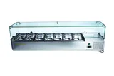 Ndustrio Camlı Set Üstü Saladbar Soğutmalı GN 1/4 7 Küvetli TTR-150-GC - 2