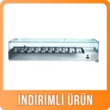 Ndustrio Camlı Soğutmalı Set Üstü Saladbar GN 1/4 10 Küvetli TTR-200-GC - 2