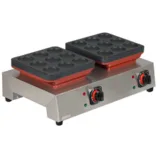 Omake Elektrikli Manuel Poffertjes Model Çiftli Pankek Makinesi Zamanlayıcılı PFR01.E21.1501.Z5F - 2