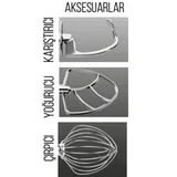 Öztiryakiler Gurmeaid Stand Mikser 4,8 Litre Siyah EF708 - 2