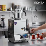 Remta 15 Model Tek Demlikli Çay Ocağı Pleytsiz Elektrikli EP01 - 2
