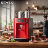 Remta Premium Şamandıralı 2 Demlikli Jumbo Çay Makinesi DE11SP - 4